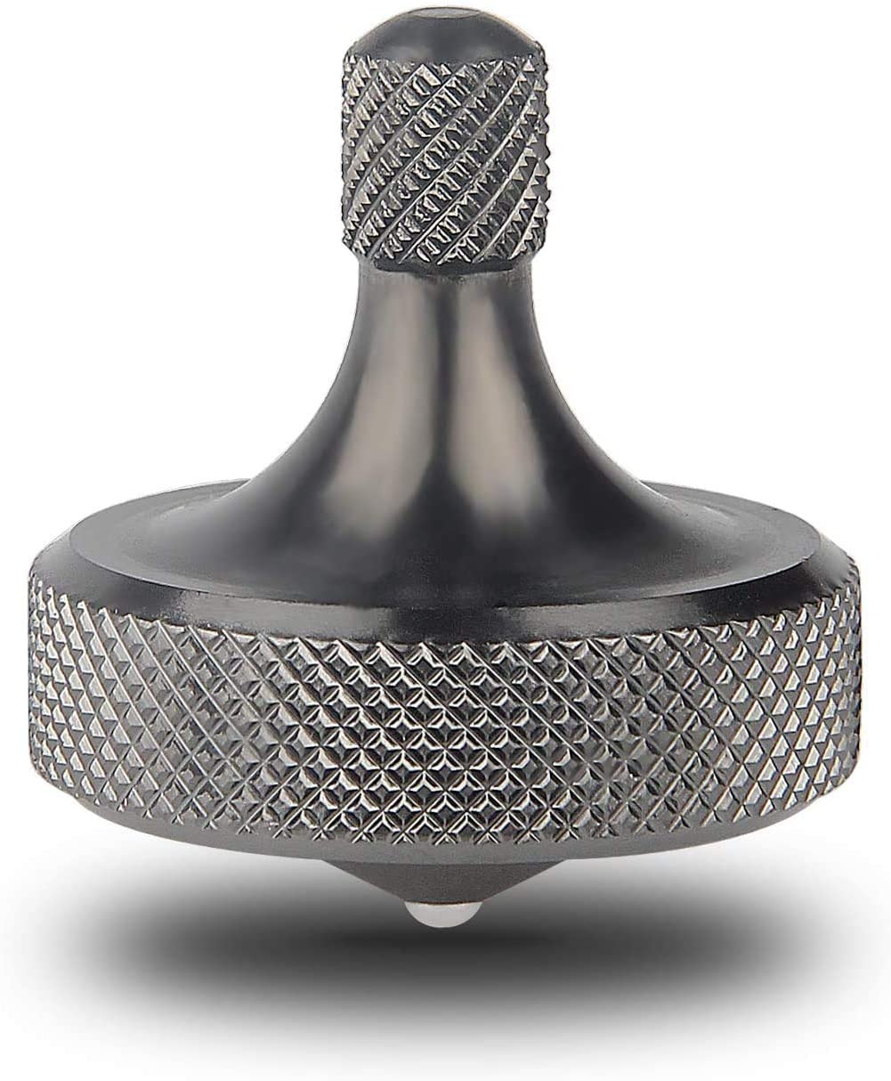 silver spinning top