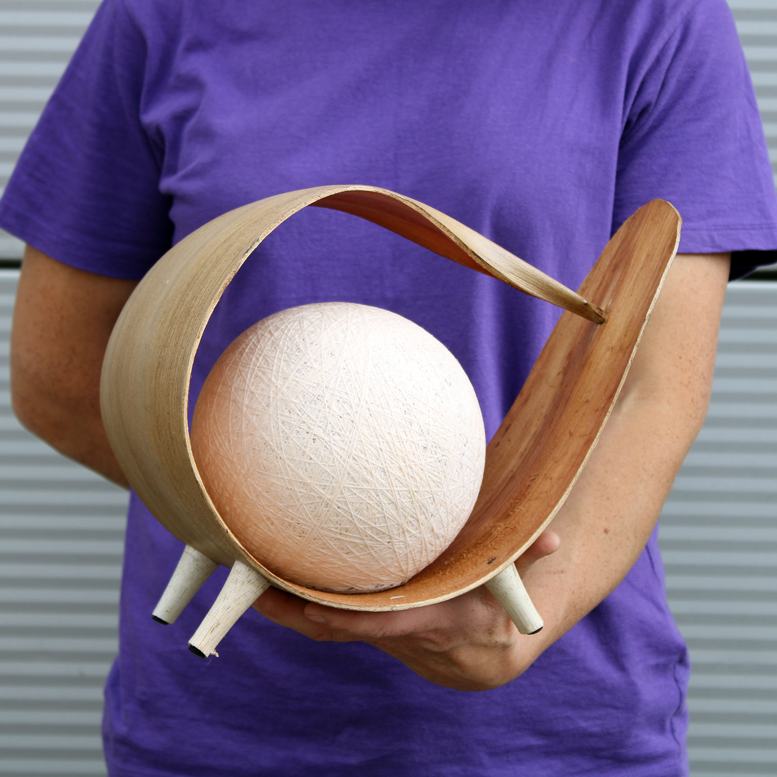 loop style coconut lamp